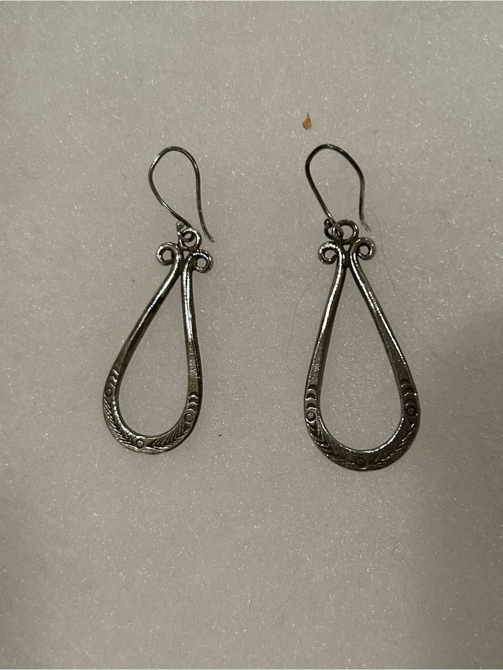 Silpada Sterling Silver Teardrop Filigree Dangle Earrings